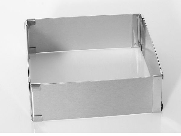 1pc stainless steel square shape mousse cake ring adjustable mousse cake mold baking accessories kx 176
1pc stainless steel square shape mousse cake ring adjustable mousse cake mold baking accessories kx 176
