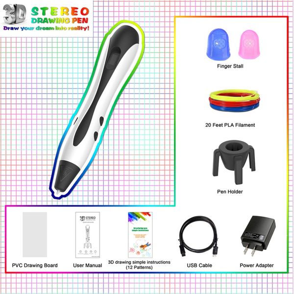 1.75mm abs/pla filament 3d pen diy 3d printing drawing pen led screen usb charging printer creative toy gift for kids, Black;red
1.75mm abs/pla filament 3d pen diy 3d printing drawing pen led screen usb charging printer creative toy gift for kids, Black;red
