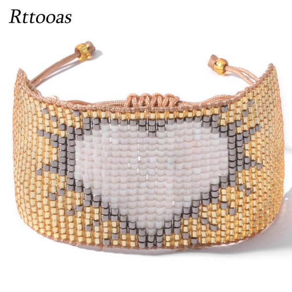 charm bracelets rttooas gold miyiki beaded bracelet for women fashion heart cuff pulseras mujer 2021 female jewelry armband, Golden;silver
charm bracelets rttooas gold miyiki beaded bracelet for women fashion heart cuff pulseras mujer 2021 female jewelry armband, Golden;silver