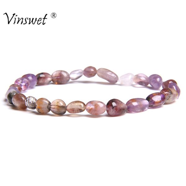 women bracelets natural stone purple bead bracelets vintage charm round chain beads jewelry for women friend gift, Black
women bracelets natural stone purple bead bracelets vintage charm round chain beads jewelry for women friend gift, Black