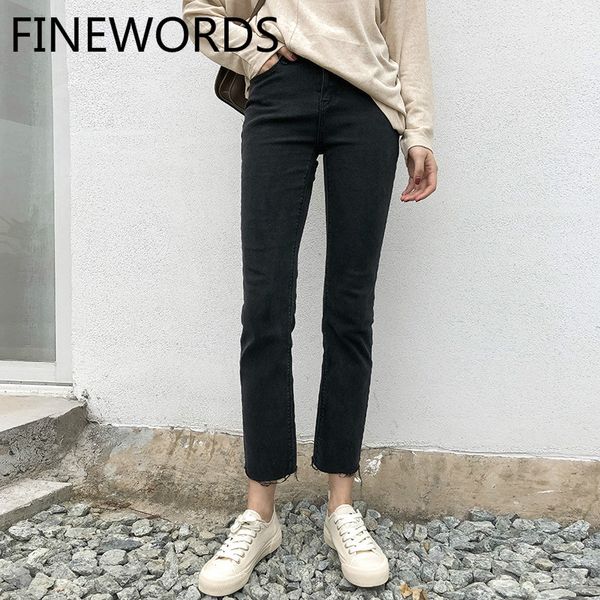 finewords 2020 new korean style high waist jeans vintage casual black skinny jeans slim fit straight denim harajuku pants female, Blue
finewords 2020 new korean style high waist jeans vintage casual black skinny jeans slim fit straight denim harajuku pants female, Blue