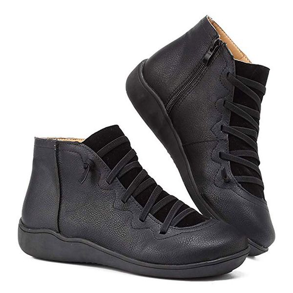1 pc ladies high-boots wild casual pu leather lace-up short boots women shoes 35-43 yards dropship new arrival, Black
1 pc ladies high-boots wild casual pu leather lace-up short boots women shoes 35-43 yards dropship new arrival, Black