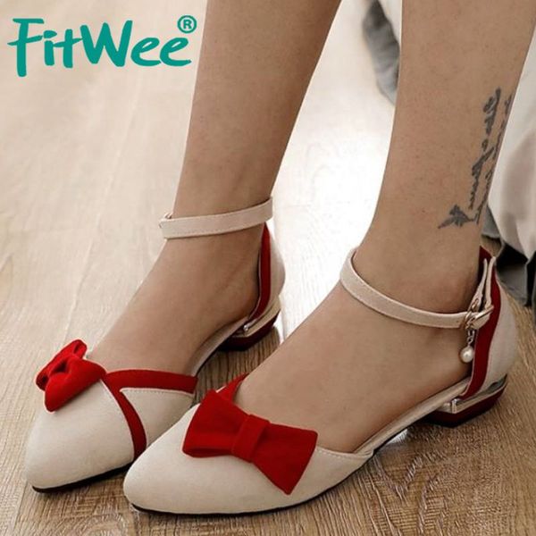 fitwee low flat heels sandals pointed toe summer women shoes sweet bowtie buckle cover heels dancing casual shoes size 30-43, Black
fitwee low flat heels sandals pointed toe summer women shoes sweet bowtie buckle cover heels dancing casual shoes size 30-43, Black