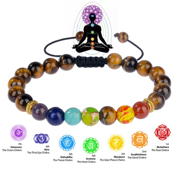 beaded, strands 7 chakra healing beaded bracelet 8mm tiger eye bracelets for women men natural stone yoga jewelry drop, Black
beaded, strands 7 chakra healing beaded bracelet 8mm tiger eye bracelets for women men natural stone yoga jewelry drop, Black