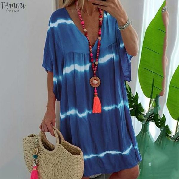 women dresses plus size v-neck casual loose pullover tie dye print dresses sundress beach party dress vestidos femininos elegant, Black;gray
women dresses plus size v-neck casual loose pullover tie dye print dresses sundress beach party dress vestidos femininos elegant, Black;gray