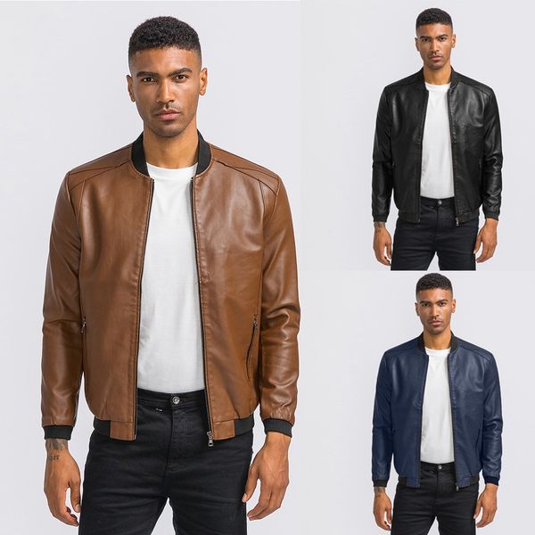 fashion men cloth classic pu winter casual warm jacket zipper outwear autumn slim streetwear blouse ng, Black;brown
fashion men cloth classic pu winter casual warm jacket zipper outwear autumn slim streetwear blouse ng, Black;brown