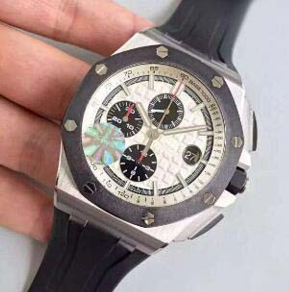 luxury royal oak offshore men watches cal.3126 automatic chronograph movement ceramic sapphire stainless rubber strap mens wristwates, Slivery;brown
luxury royal oak offshore men watches cal.3126 automatic chronograph movement ceramic sapphire stainless rubber strap mens wristwates, Slivery;brown