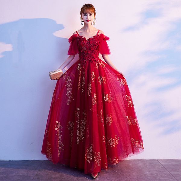 fashion banquet elegant wine red evening dress sling appliques beaded long formal gown custom vestidos de fiesta
fashion banquet elegant wine red evening dress sling appliques beaded long formal gown custom vestidos de fiesta