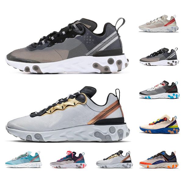 original 2020 react 87 element 55 running shoes for men women triple black white breathe sports sneakers mens traniers size 36-45
original 2020 react 87 element 55 running shoes for men women triple black white breathe sports sneakers mens traniers size 36-45