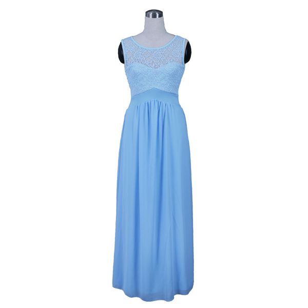 o neck lace dress women ankle-length summer dresses fit and flare vestidos, Black;gray
o neck lace dress women ankle-length summer dresses fit and flare vestidos, Black;gray
