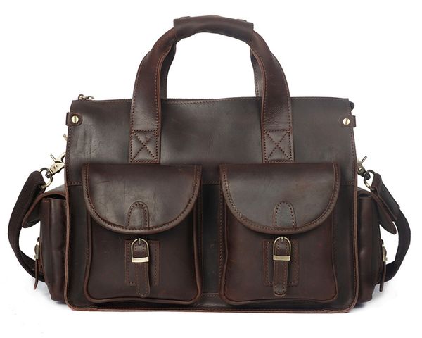 nesitu vintage brown coffee 100% guarantee thick genuine leather men briefcase portfolio messenger bags m8045
nesitu vintage brown coffee 100% guarantee thick genuine leather men briefcase portfolio messenger bags m8045