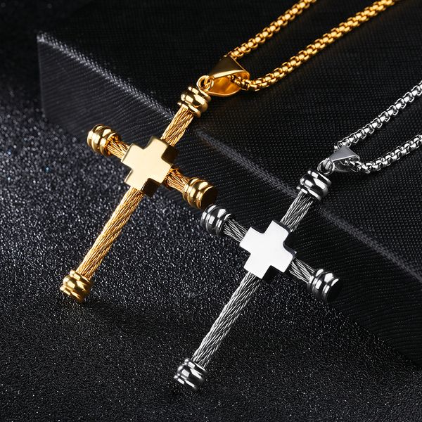 jesus cross pendant necklace fashion jewelry crystal cross stainless steel pendants necklaces chokers gothic punk party gifts for men gx1241, Silver
jesus cross pendant necklace fashion jewelry crystal cross stainless steel pendants necklaces chokers gothic punk party gifts for men gx1241, Silver
