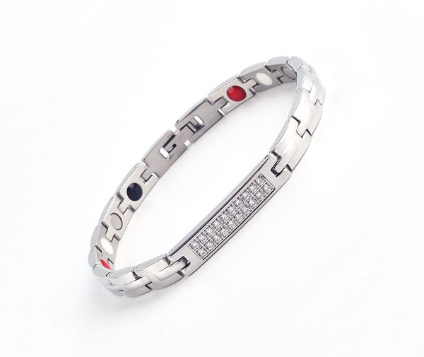 crystal titanium bracelets & bangles for women energy therapy germanium magnetic bracelet rhinestone jewelry accessories, Golden;silver
crystal titanium bracelets & bangles for women energy therapy germanium magnetic bracelet rhinestone jewelry accessories, Golden;silver