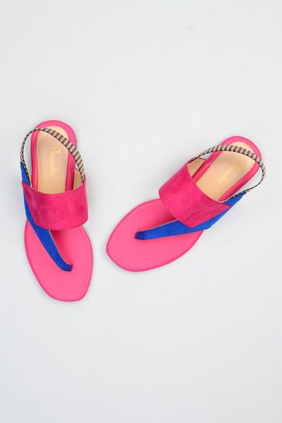 bambi fuchsia navy blue women sandals f0303200472, Black