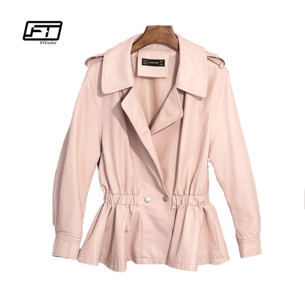 fitaylor new autumn fashion women faux leather jackets slim pink leather bomber jacket soft pu white biker coat, Black
fitaylor new autumn fashion women faux leather jackets slim pink leather bomber jacket soft pu white biker coat, Black
