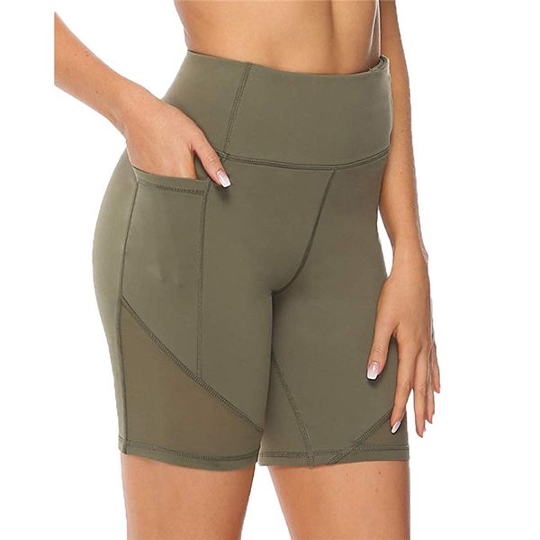 high waist elasticity yoga shorts sport leggings workout out pocket leggings fitness gym running yoga athletic shorts a1, White;red
high waist elasticity yoga shorts sport leggings workout out pocket leggings fitness gym running yoga athletic shorts a1, White;red