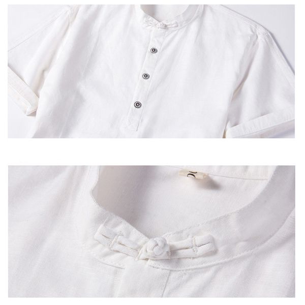 2020 summer style men's shirt short sleeve pure cotton large size casual linen shirts for men european and american style a728, White;black
2020 summer style men's shirt short sleeve pure cotton large size casual linen shirts for men european and american style a728, White;black