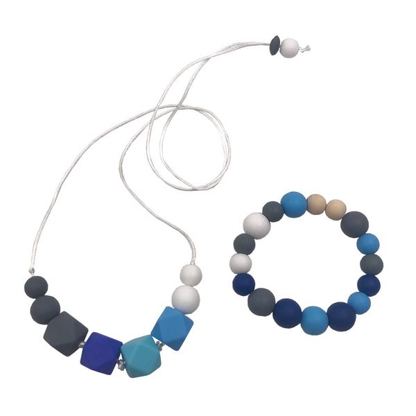 silicone teething necklace and bracelet set food grade chew beaded necklace organic wooden beads for little girl kids
silicone teething necklace and bracelet set food grade chew beaded necklace organic wooden beads for little girl kids