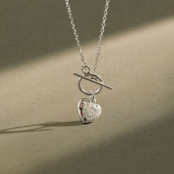 100% 925 sterling silver fashion simple love heart circle designer wedding evening party necklace yh061
100% 925 sterling silver fashion simple love heart circle designer wedding evening party necklace yh061