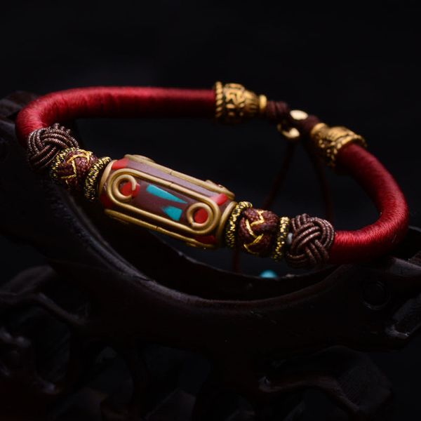 buddhism knots lucky rope bracelet with retro bronze mantra beads hand braided string antique tibetan jewelry y200730, Black
buddhism knots lucky rope bracelet with retro bronze mantra beads hand braided string antique tibetan jewelry y200730, Black
