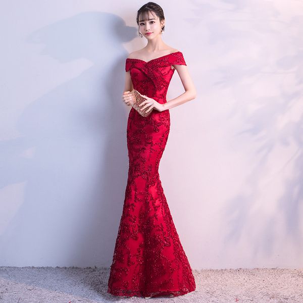 mermaid lady dress oriental elegant long cheongsam gown summer female modern party dress red vestdios, White;black
mermaid lady dress oriental elegant long cheongsam gown summer female modern party dress red vestdios, White;black
