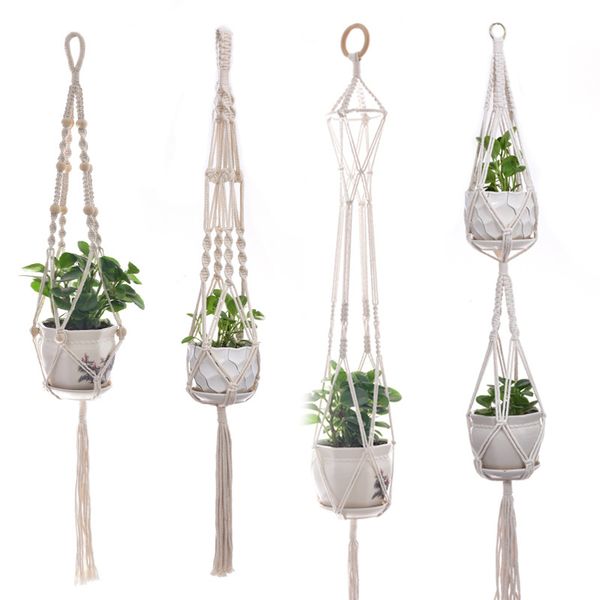 handmade woven plant hanger aerial flowerpot net bag for wall decoration countyard garden hanging basket cotton hemp rope 10pcs/lot
handmade woven plant hanger aerial flowerpot net bag for wall decoration countyard garden hanging basket cotton hemp rope 10pcs/lot
