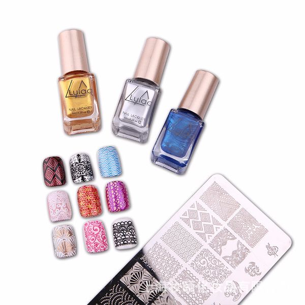 lulla nail printed polish set uv led nail gel stamp plate lacquer kit colorful plate printing art design 6ml
lulla nail printed polish set uv led nail gel stamp plate lacquer kit colorful plate printing art design 6ml