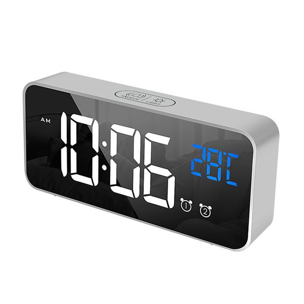 digital clock adjustable brightness battery powered home snooze voice control usb charging led easy reading temperature display
digital clock adjustable brightness battery powered home snooze voice control usb charging led easy reading temperature display