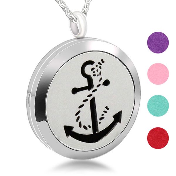 316l stainless steel boat anchor rope personality pattern aromatherapy hollow essential oil charm pendant, Silver
316l stainless steel boat anchor rope personality pattern aromatherapy hollow essential oil charm pendant, Silver