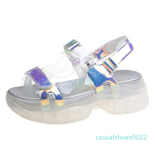 2020 women sandals shoes thick bottom laser harajuku korean version comfort anti-slip beach shoes platform zapatos mujer c22, Black
2020 women sandals shoes thick bottom laser harajuku korean version comfort anti-slip beach shoes platform zapatos mujer c22, Black