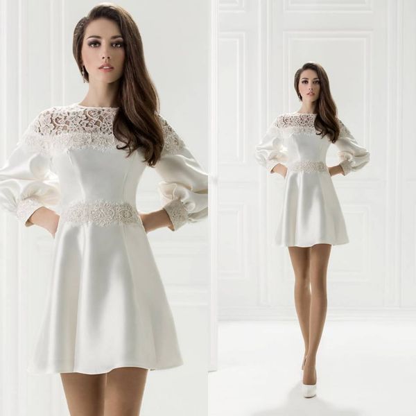 2020 modest beautiful a line evening dresses jewel long puff sleeve formal dresses lace applique short party gown, Black;red
2020 modest beautiful a line evening dresses jewel long puff sleeve formal dresses lace applique short party gown, Black;red