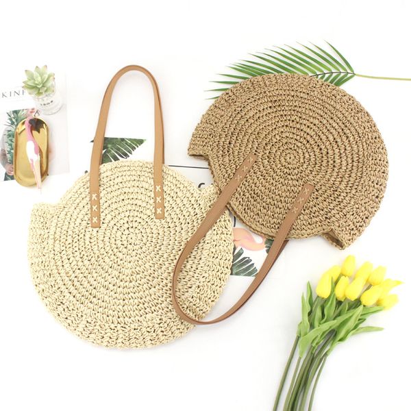 boho round straw bag women beach tote handmade woven shoulder bag rattan bags bohemian summer vacation casual bags
boho round straw bag women beach tote handmade woven shoulder bag rattan bags bohemian summer vacation casual bags