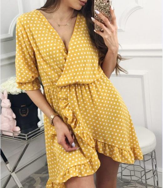 summer dress vestidos 2018 women v-neck ruffle beach mini dress robe femme vestidos party irregular retro dresses, Black;gray
summer dress vestidos 2018 women v-neck ruffle beach mini dress robe femme vestidos party irregular retro dresses, Black;gray