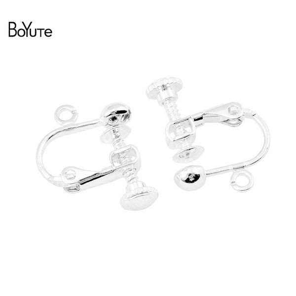 boyute 50pcs 7 colors plated clip earrings without piercing metal brass u shaped screw earrings jewelry accessories, Silver
boyute 50pcs 7 colors plated clip earrings without piercing metal brass u shaped screw earrings jewelry accessories, Silver