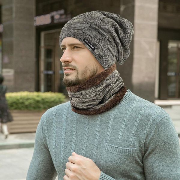 men's winter hat cap collar set plus velvet thick knit hat and muffler autumn and winter warm thicken scarf accessories gift, Blue;gray
men's winter hat cap collar set plus velvet thick knit hat and muffler autumn and winter warm thicken scarf accessories gift, Blue;gray
