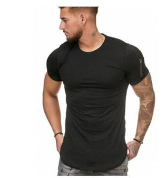 20ss mens summer sports tshirts designer zipper sleeves o neck white blue khaki black tees, White;black
20ss mens summer sports tshirts designer zipper sleeves o neck white blue khaki black tees, White;black