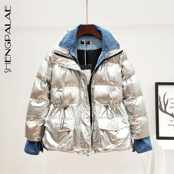 shengpalae 2019 new fashion winter jacket women lapel splicing coat female solid drawstring high street loose casual parkas a932, Black
shengpalae 2019 new fashion winter jacket women lapel splicing coat female solid drawstring high street loose casual parkas a932, Black