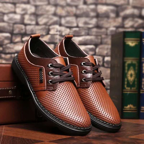 2020 qffaz summer breathable men's sandals leather loafers lace up casual men's shoes wear-resistant soft business shoes, Black
2020 qffaz summer breathable men's sandals leather loafers lace up casual men's shoes wear-resistant soft business shoes, Black