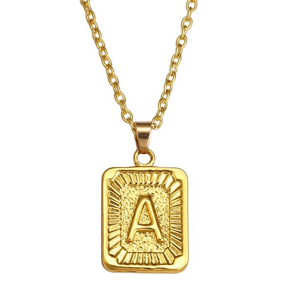 gold stainless steel letter pendant necklace custom initial alphabet choker necklaces for women square necklaces bijoux, Silver
gold stainless steel letter pendant necklace custom initial alphabet choker necklaces for women square necklaces bijoux, Silver