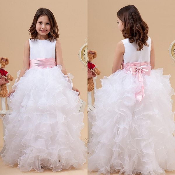 2020 princess white jewel neck flower girl dresses ruffles a line satin and organza girl dress for wedding party gowns, Blue
2020 princess white jewel neck flower girl dresses ruffles a line satin and organza girl dress for wedding party gowns, Blue