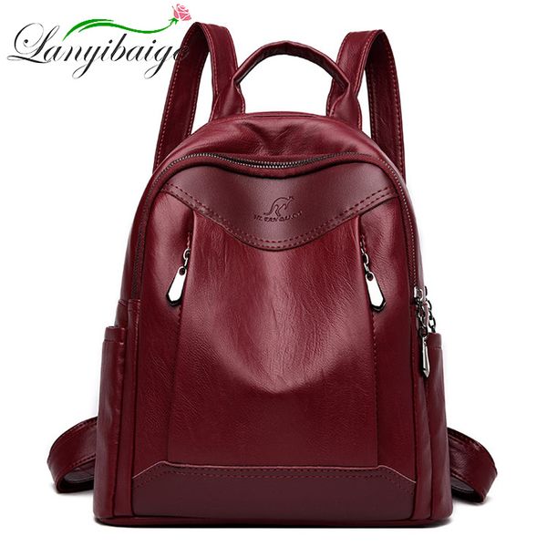 2019 female leather backpacks for women travel back pack sac a dos ladies bagpack luxury designer casual daypack girl mochilas
2019 female leather backpacks for women travel back pack sac a dos ladies bagpack luxury designer casual daypack girl mochilas
