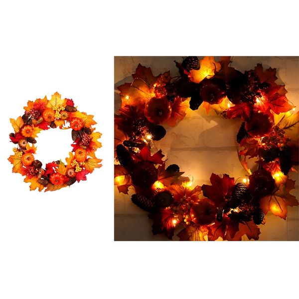 45cm pumpkin wreath front door display garland wall window spooky halloween christmas home decor thanksgiving festive decoration
45cm pumpkin wreath front door display garland wall window spooky halloween christmas home decor thanksgiving festive decoration
