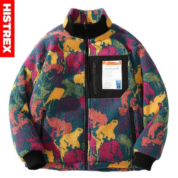 2020 hip hop reversible jacket parka colorful animal paint camouflage streetwear men harajuku windbreaker coat fleece winter zip, Black
2020 hip hop reversible jacket parka colorful animal paint camouflage streetwear men harajuku windbreaker coat fleece winter zip, Black