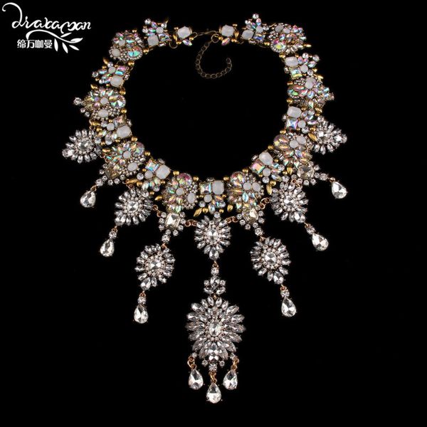 dvacaman brand ale handmade crystal choker necklace women fashion flower statement necklace engagement show party jewelry o5, Silver
dvacaman brand ale handmade crystal choker necklace women fashion flower statement necklace engagement show party jewelry o5, Silver