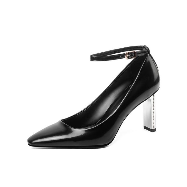 clearance genuine leather women shoes spring pointed toe thin high heel pumps party ladies shoes, Black
clearance genuine leather women shoes spring pointed toe thin high heel pumps party ladies shoes, Black