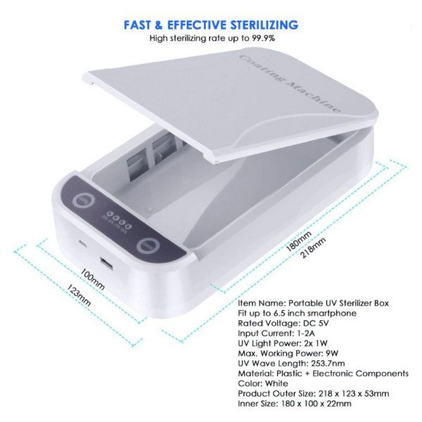 hairclippersshop usb portable disinfection coating machine mobile phone mask uv disinfection perfumed uv ultraviolet sterilization box
hairclippersshop usb portable disinfection coating machine mobile phone mask uv disinfection perfumed uv ultraviolet sterilization box