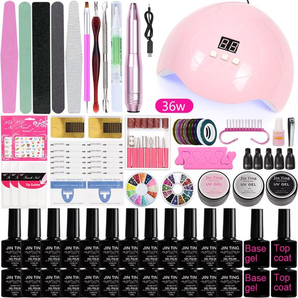 a4 manicure set kit professional led nail lamp of electric nail drill gel polish set base and coat for art tools a4 manicure set kit professional led nail lamp of electric nail drill gel polish set base and coat for art tools
