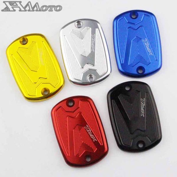 

1 psc cnc motorcycle motorbike front brake reservoir cover caps for yamaha t- max500 tmax 500 2004-2011 tmax 530 xp530 2012-2015