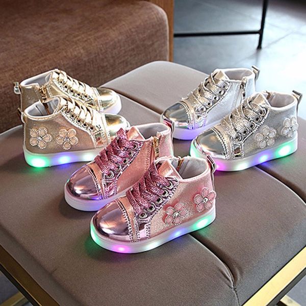 Child Casual Shoes Baby Girl Floral Crystal Led Light Luminous Run Sport Boots Spring Autumn Winter Fashion Princess Shoes M840#
Child Casual Shoes Baby Girl Floral Crystal Led Light Luminous Run Sport Boots Spring Autumn Winter Fashion Princess Shoes M840#