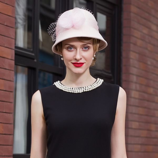 wool felt hat women vintage fedoras woolen cap autumn winter fashion handmade beads hat b-7442, Blue;gray
wool felt hat women vintage fedoras woolen cap autumn winter fashion handmade beads hat b-7442, Blue;gray